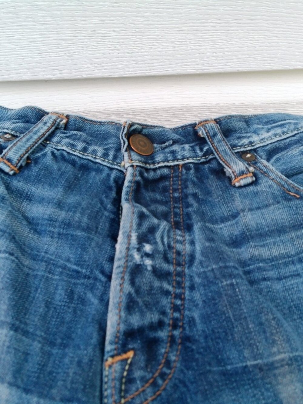 VINTAGE PAIR OF MENS ABERCROMBIE JEANS SIZE 32X32 GOOD SHAPE - Picture 8 of 11